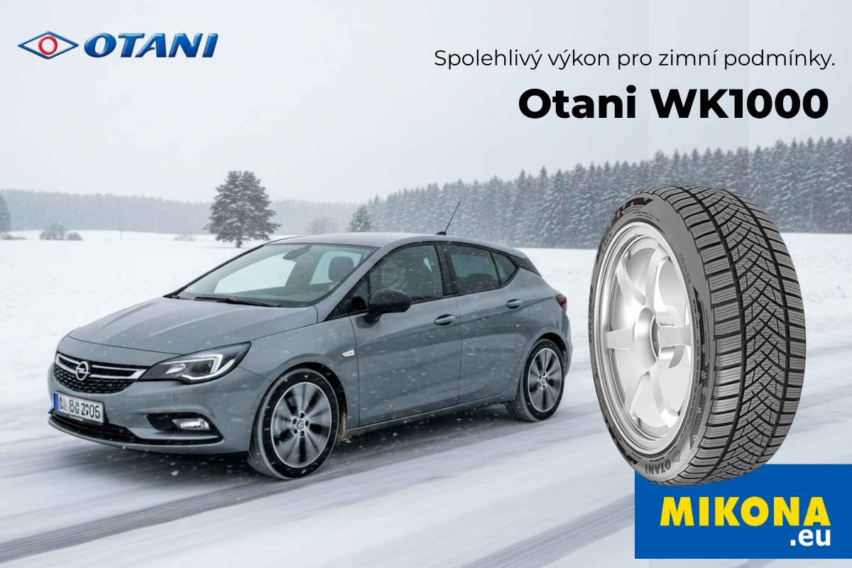 Detail zimního dezénu Otani WK1000 se směrovým vzorem a hustými lamelami pro lepší záběr a bezpečnou jízdu v zimních podmínkách.